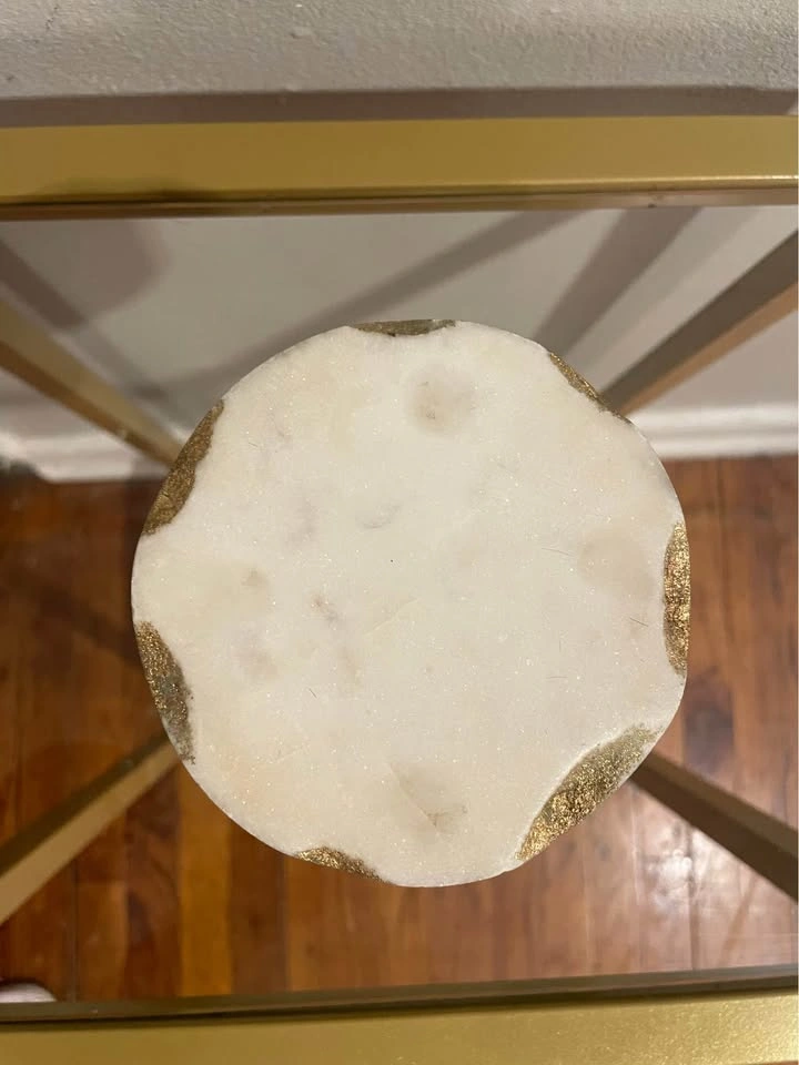 Gold Edge Marble Coasters (Set of 8) - $20 - photo 2