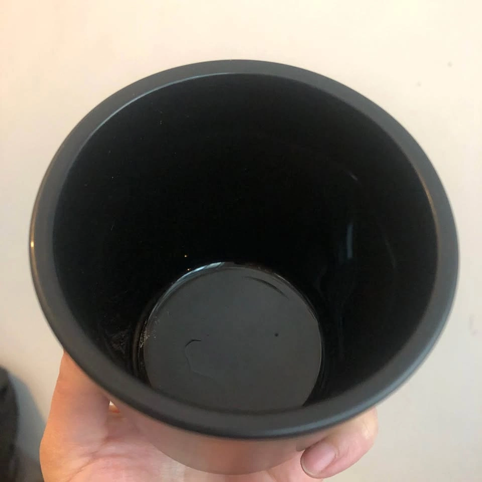 12 Black Glass Candle Jars 10oz - photo 3