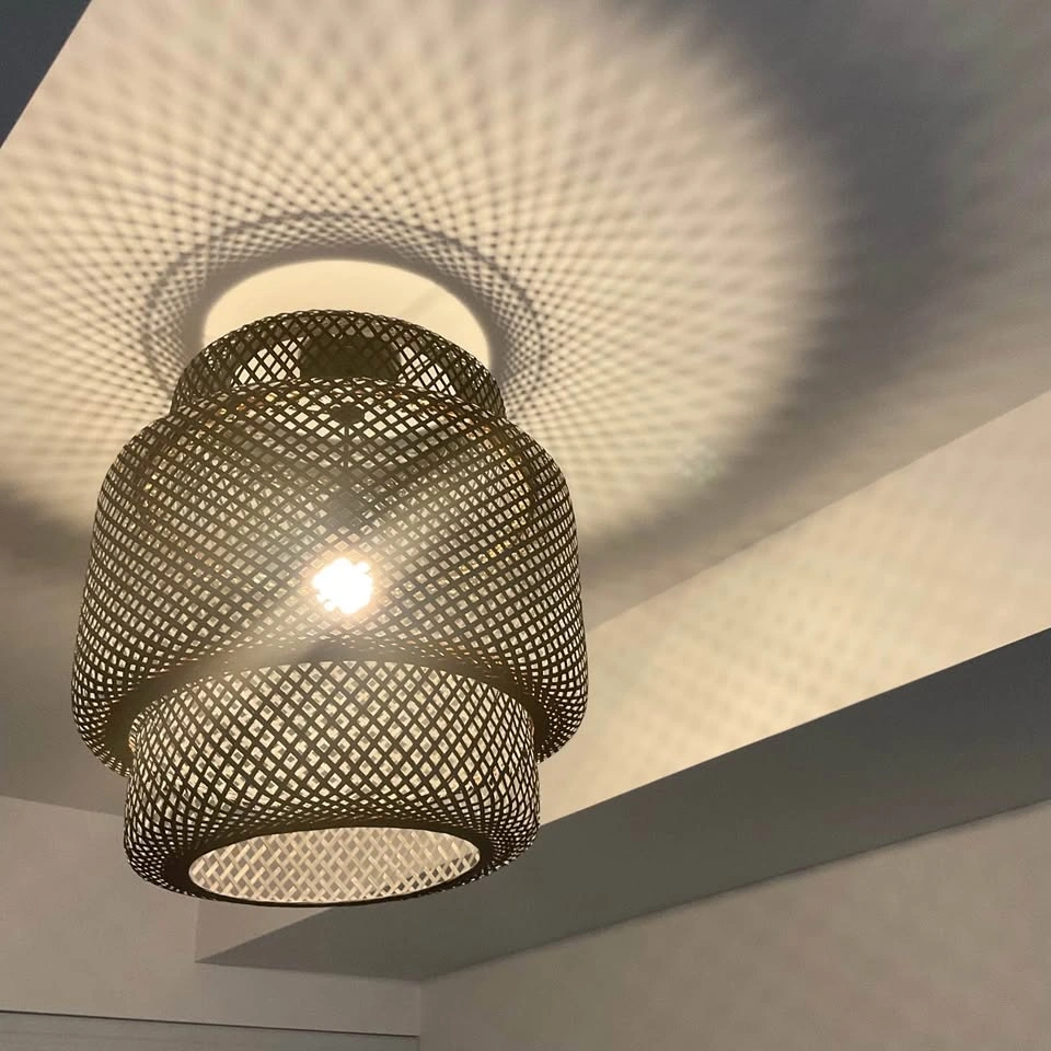 Black Bamboo Pendant Light - photo 2