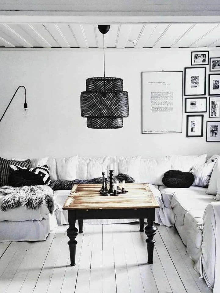 Black Bamboo Pendant Light - photo 3