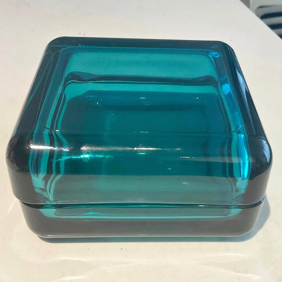 Iittala Vitriini Jewelry/ Trinket Box sea blue