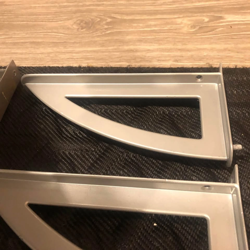 4x IKEA Frovi Shelf Brackets - Grey Aluminum - photo 4