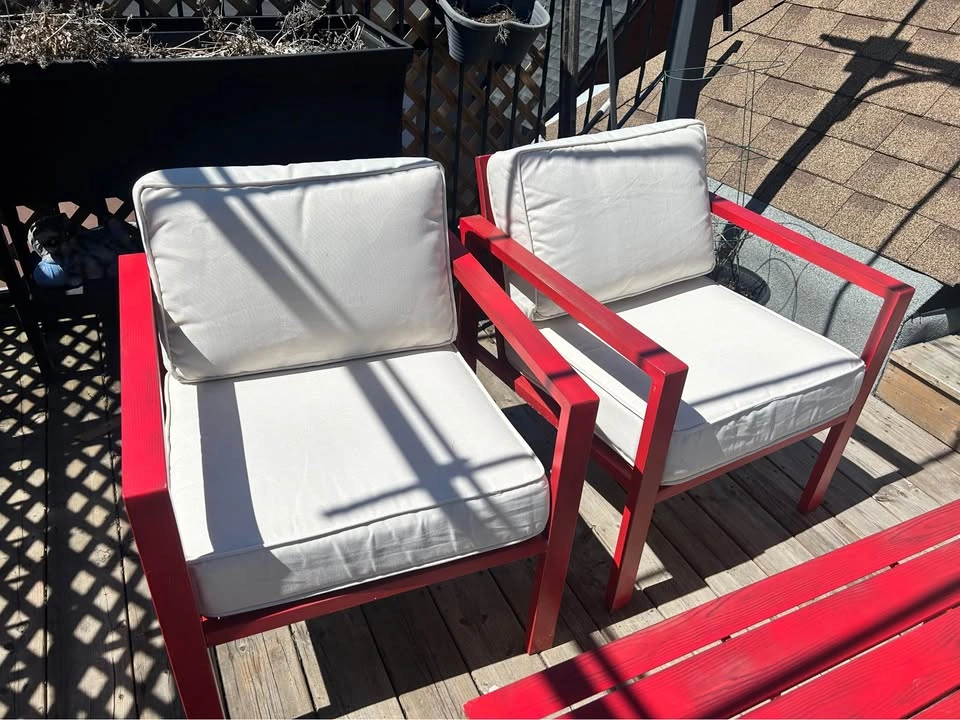 Patio set - love seat 2x club chairs and coffee table - photo 4