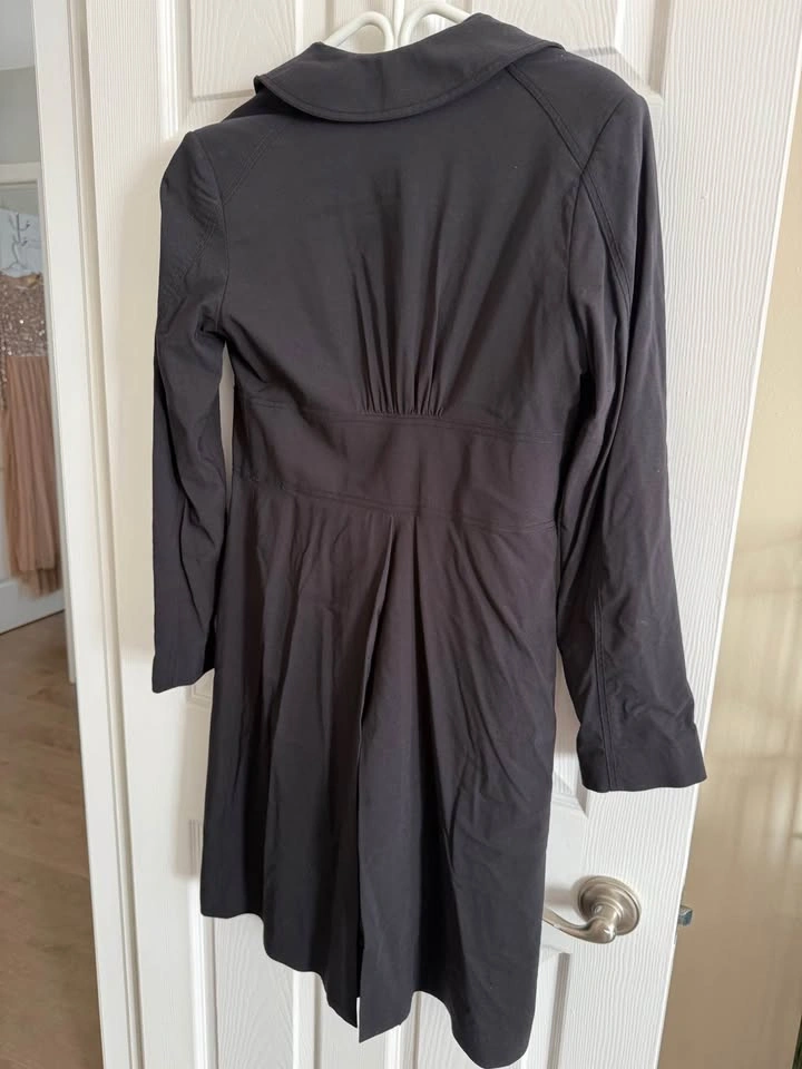 Max Studio Black Button Front Dress Size 8 - photo 2