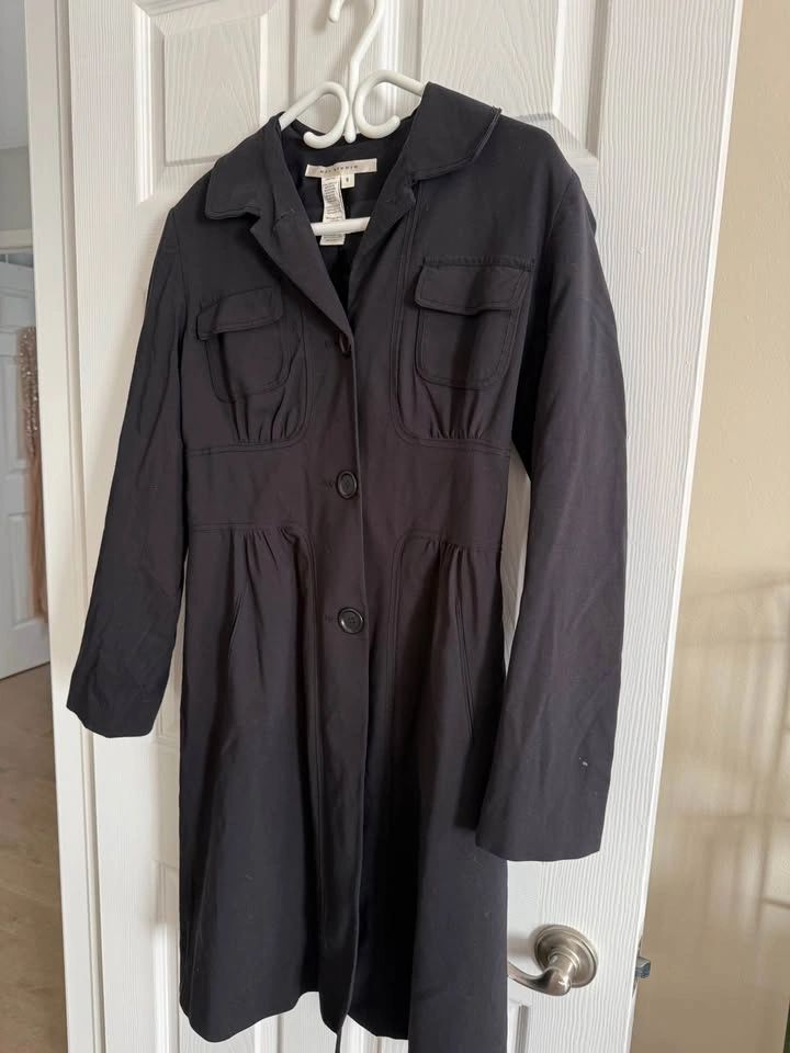 Max Studio Black Button Front Dress Size 8 - photo 4