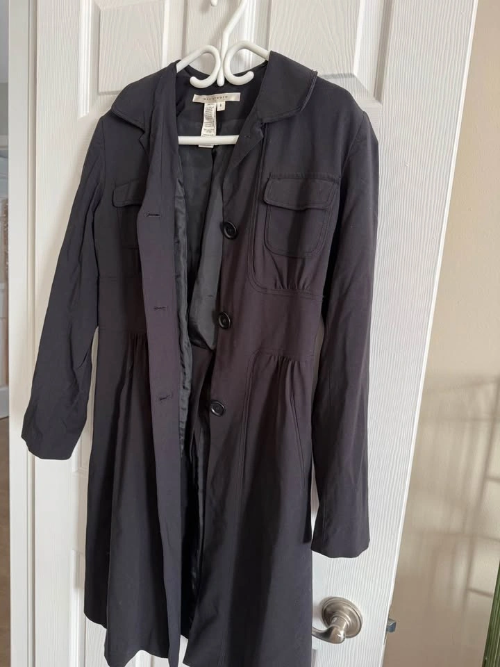 Max Studio Black Button Front Dress Size 8 - photo 5