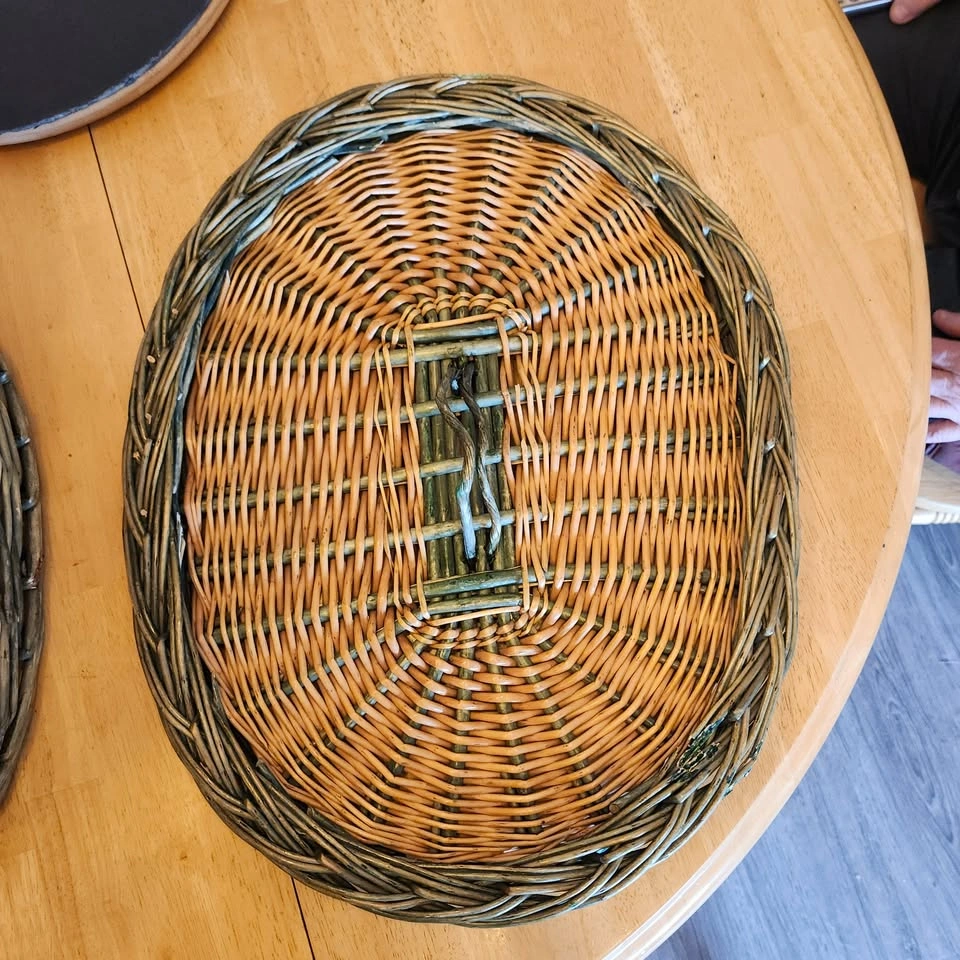 🌱 Large Wicker Basket, Hamper, Storage Container - photo 5