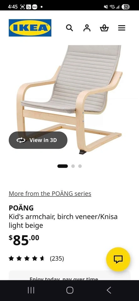POÄNG Kid's armchair - photo 2