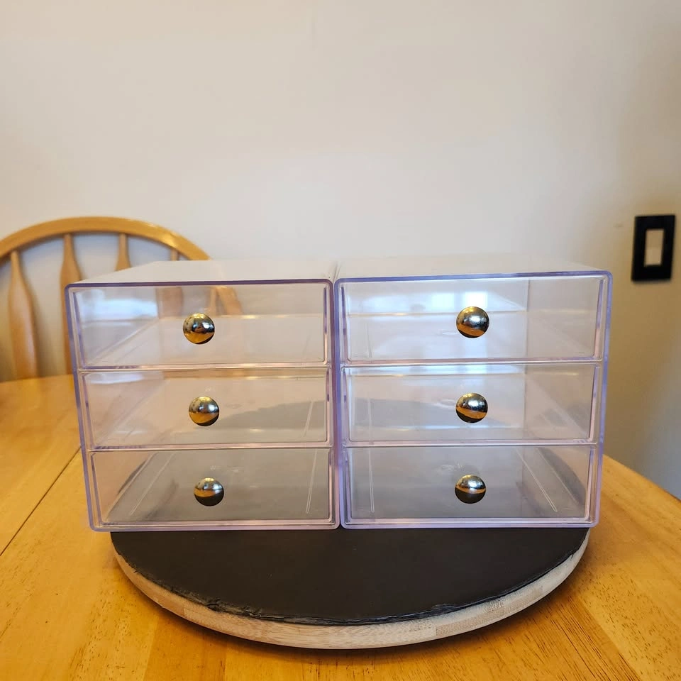 2 Clear Acrylic Storage Containers - photo 2