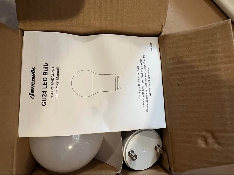 Dewenwils GU24 LED Bulbs - 4 Pack (Warm White, 800 Lumens, 9W) - photo 2