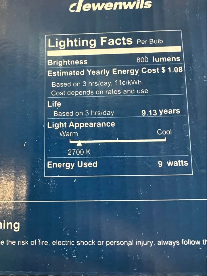 Dewenwils GU24 LED Bulbs - 4 Pack (Warm White, 800 Lumens, 9W) - photo 5