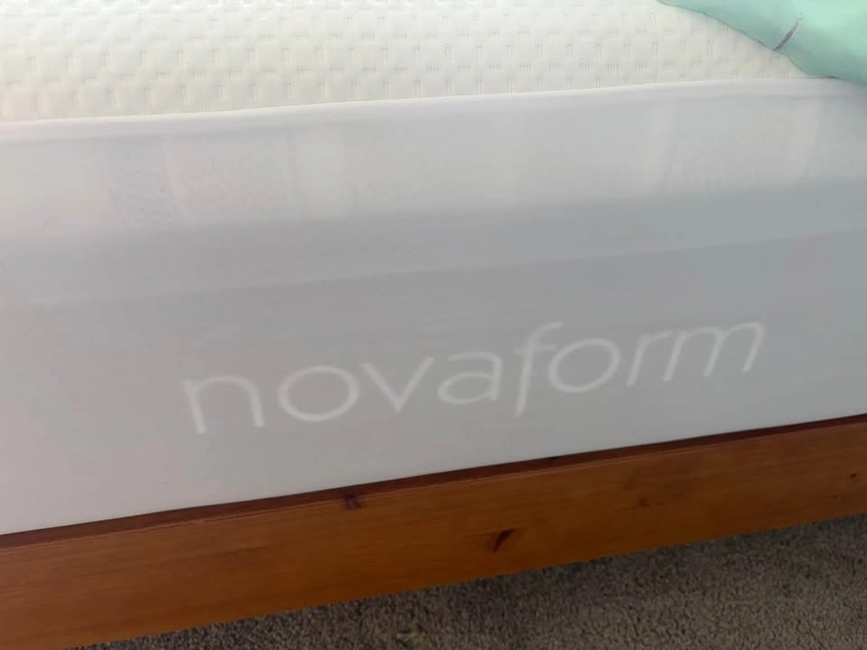 2 Queen Bed Frames + Novaform Mattresses - photo 4