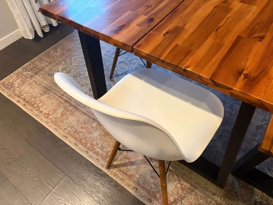 Dining table, bench and 4 chairs - photo 2