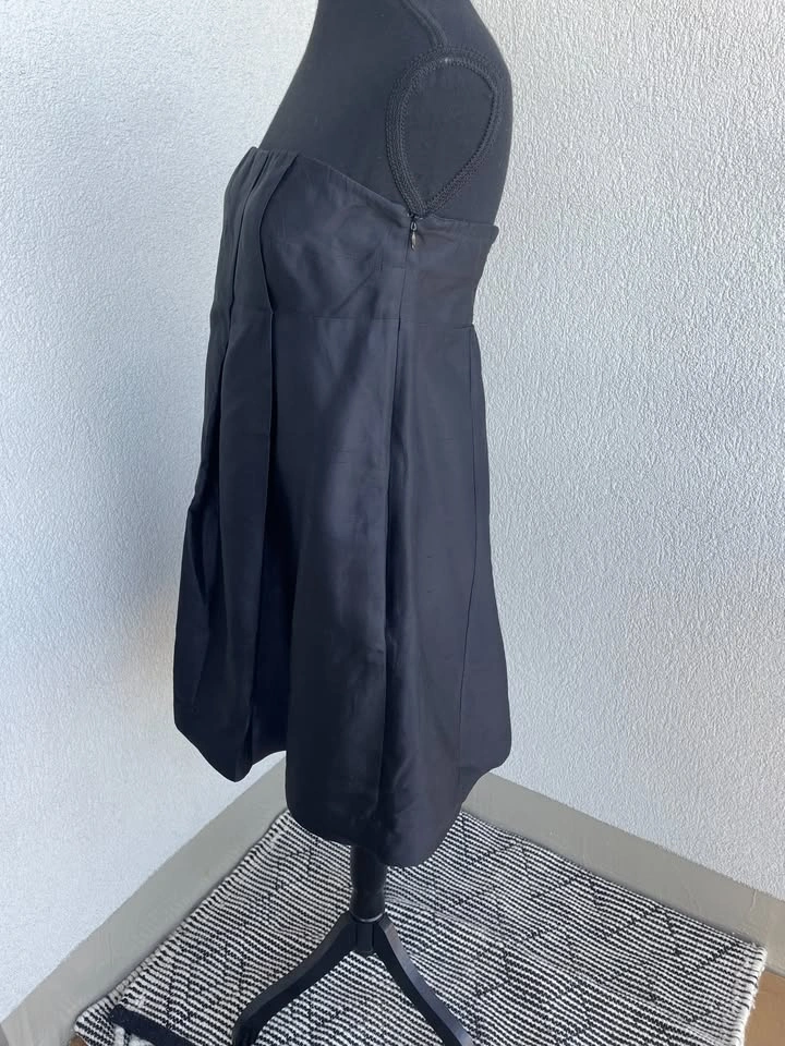 Club Monaco Black Silk/cotton Strapless Dress, Size 10 - photo 3
