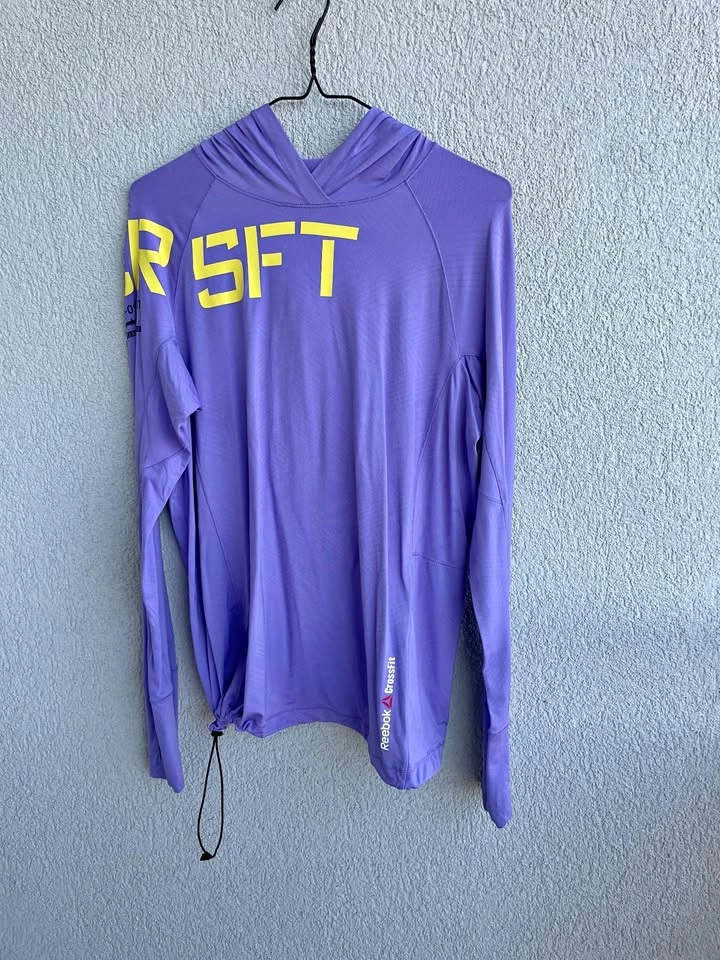 Reebok CrossFit Hoodie Women’s L Purple Lightweight Athletic