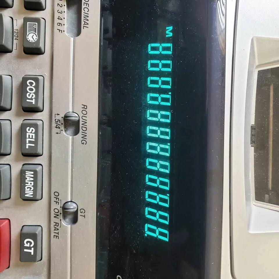 Canon Desktop Calculator MP11DX Printing 2 Color Like New image indicator(8)