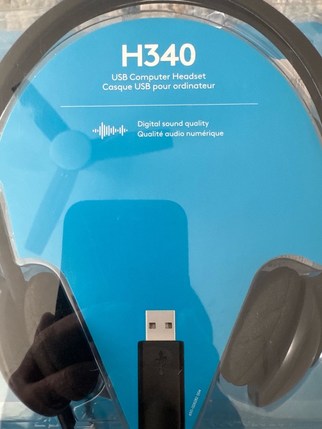 Logitech H340 USB Computer Headset - New Open Box - photo 4