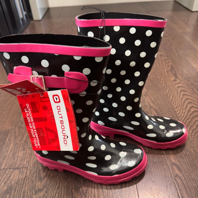 Outbound Women's Polkadot Rain Boots - Size 8 - photo 4