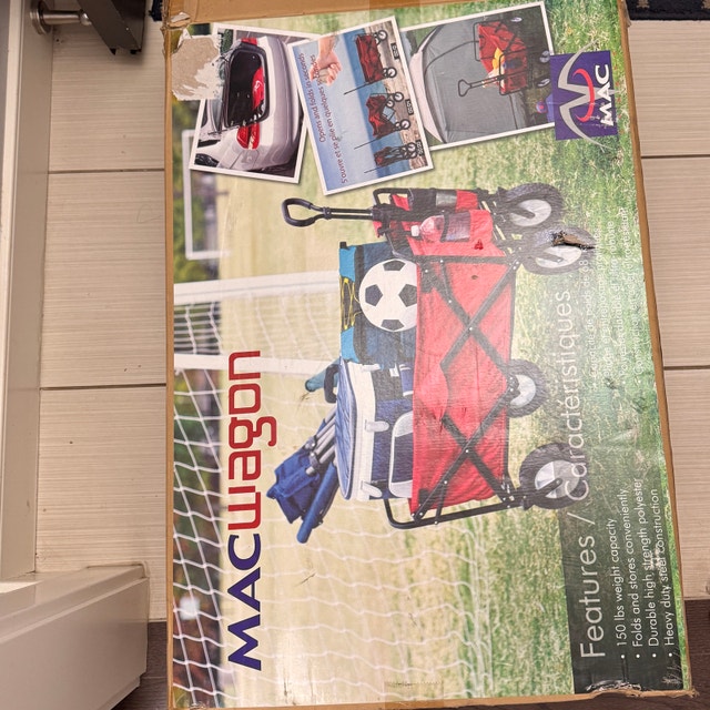 Mac Sports Collapsible Folding Utility Wagon, Red - photo 2