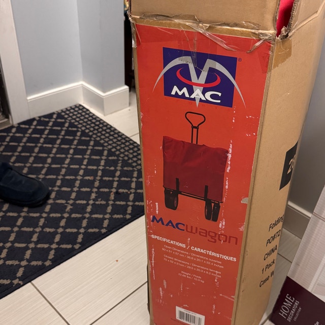 Mac Sports Collapsible Folding Utility Wagon, Red - photo 4