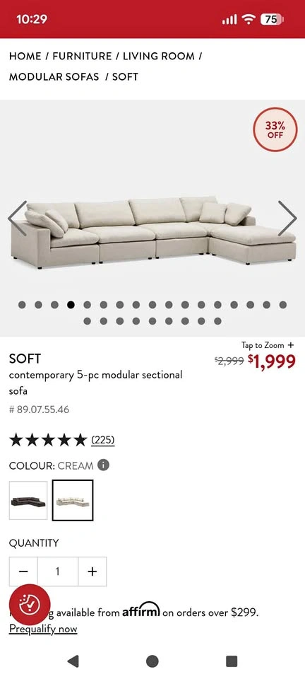 Structube Modular Couch