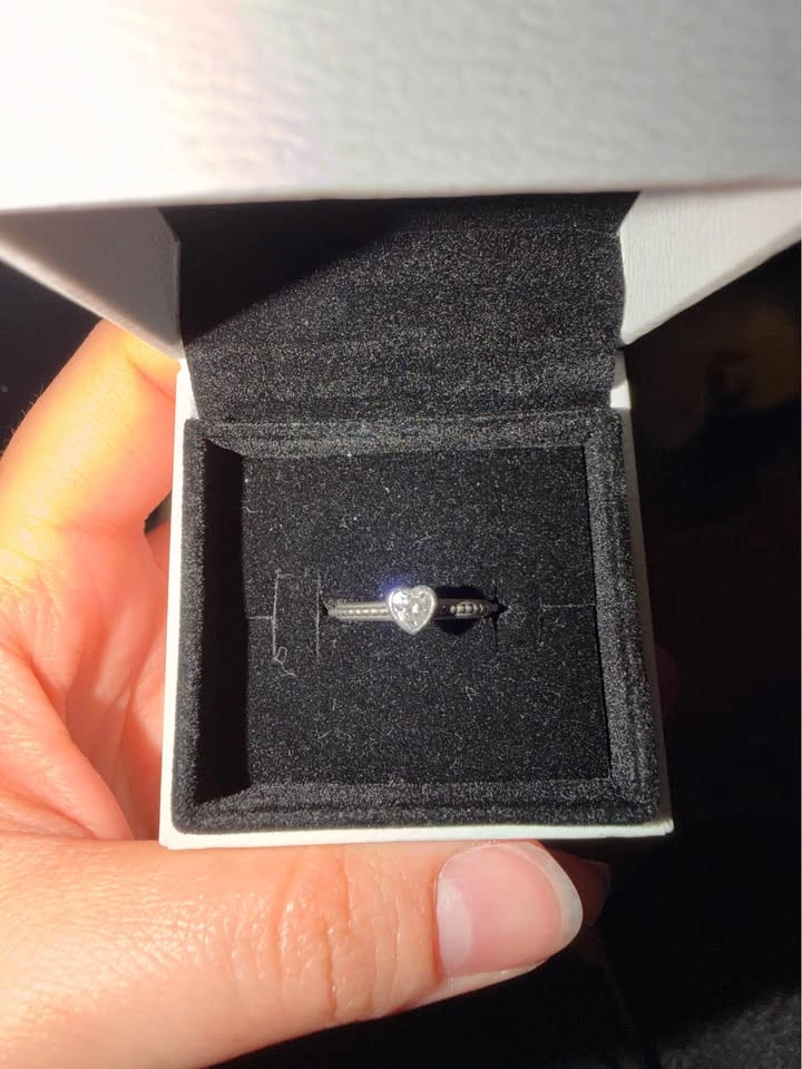 Pandora mini heart promise ring size 4.5 - photo 2