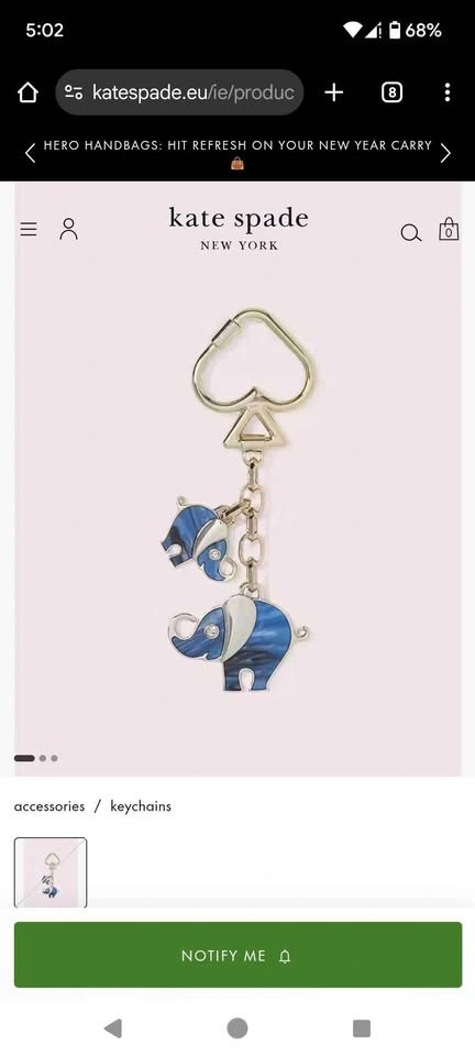 New Kate Spade Key Charm Chain - photo 2