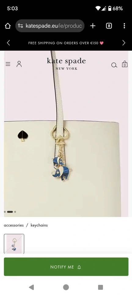 New Kate Spade Key Charm Chain - photo 3