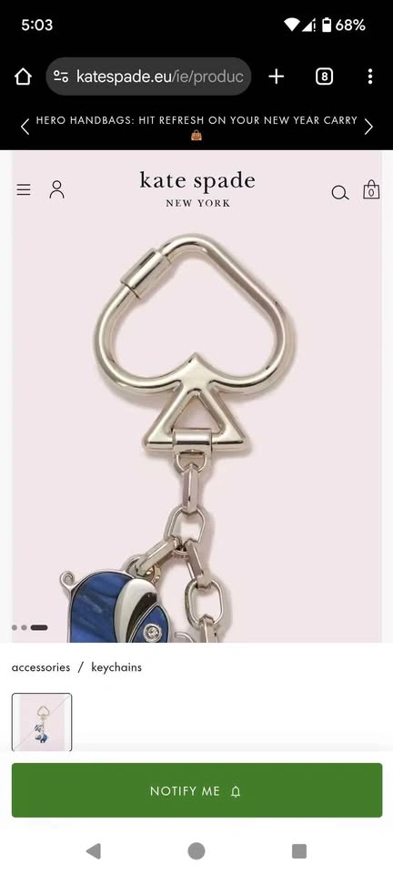 New Kate Spade Key Charm Chain - photo 4