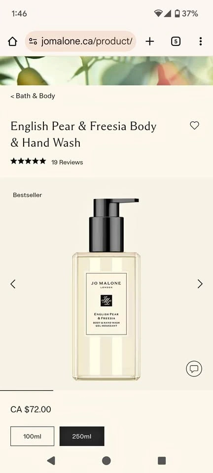 Jo Malone English Pear & Freesia Body & Hand Wash