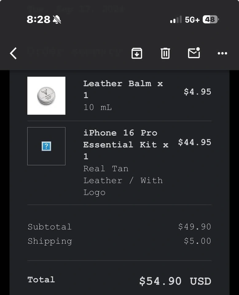dbrand iPhone 16 Pro Leather Skin - photo 2
