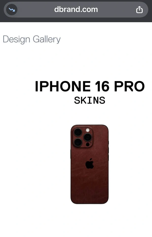 dbrand iPhone 16 Pro Leather Skin - photo 3