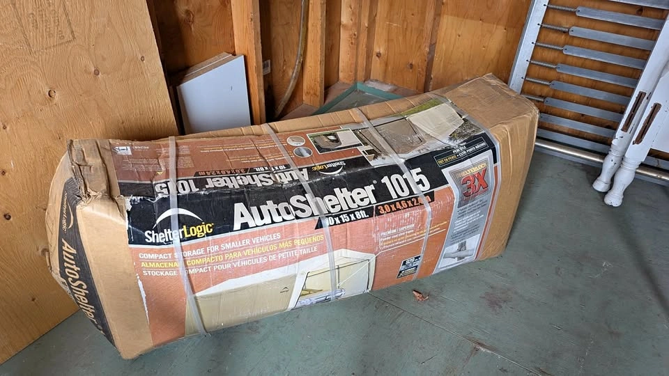 ShelterLogic Heavy Duty Peak Style Auto Shelter 10x15x8-ft