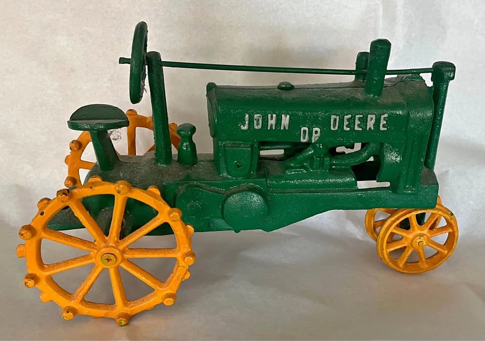 Vintage John Deere Cast Iron Tractor