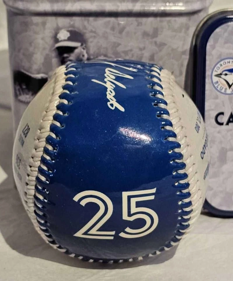 Carlos Delgado "Level of Excellence" Blue Jays Baseball & Tin (2 - photo 3