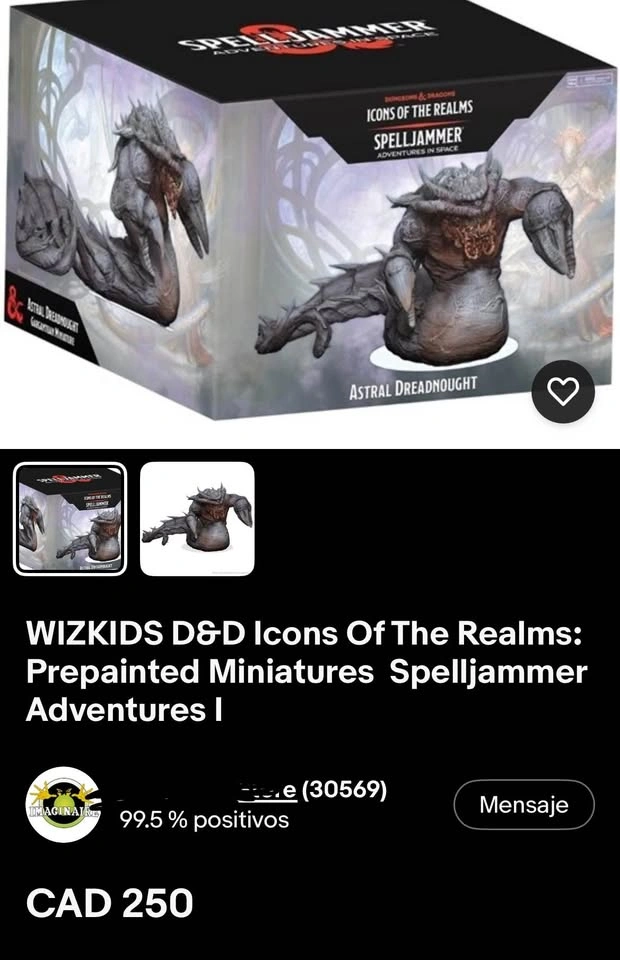 D&D Spelljammer: Astral Dreadnought - Mini WizKids (NO BOX) - photo 4