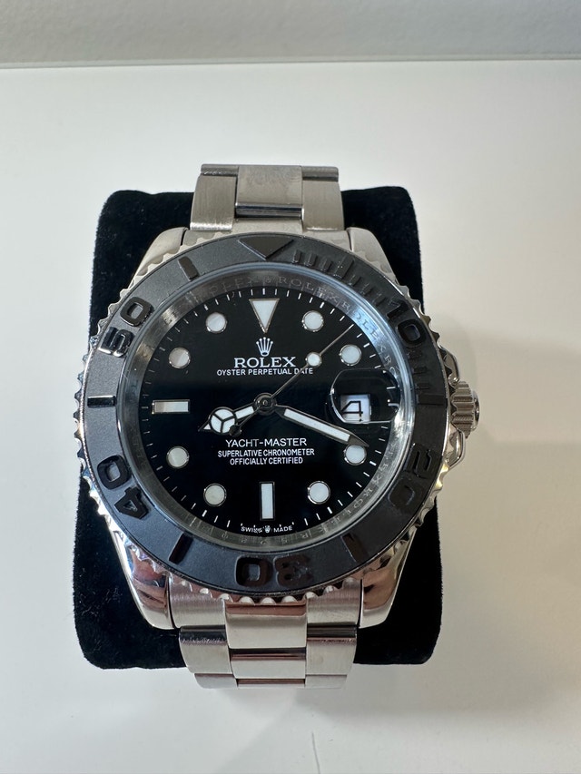New Mens Black Yacht Master Watch - photo 4