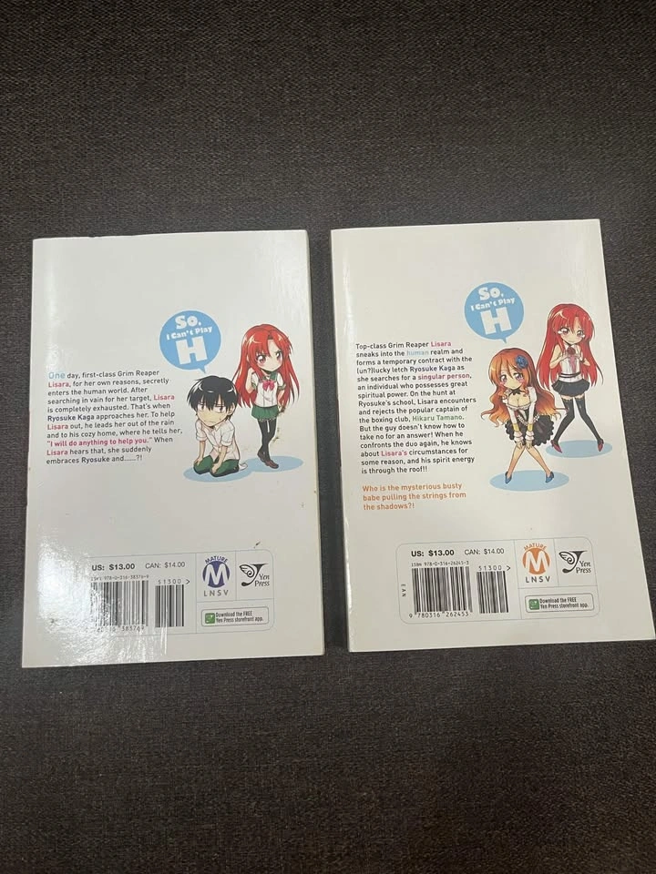 So I Can't Play H Vol. 1,2 Manga OOP Rare - photo 3