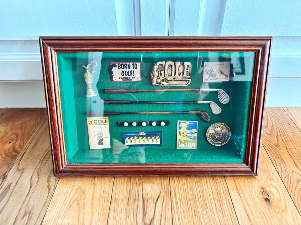 Vintage Golf Shadow Box