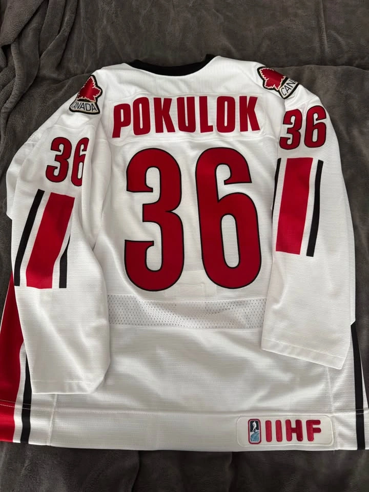 🇨🇦 Team Canada 2006 World Juniors #36 Pokulok Nike Jersey (Size - photo 2