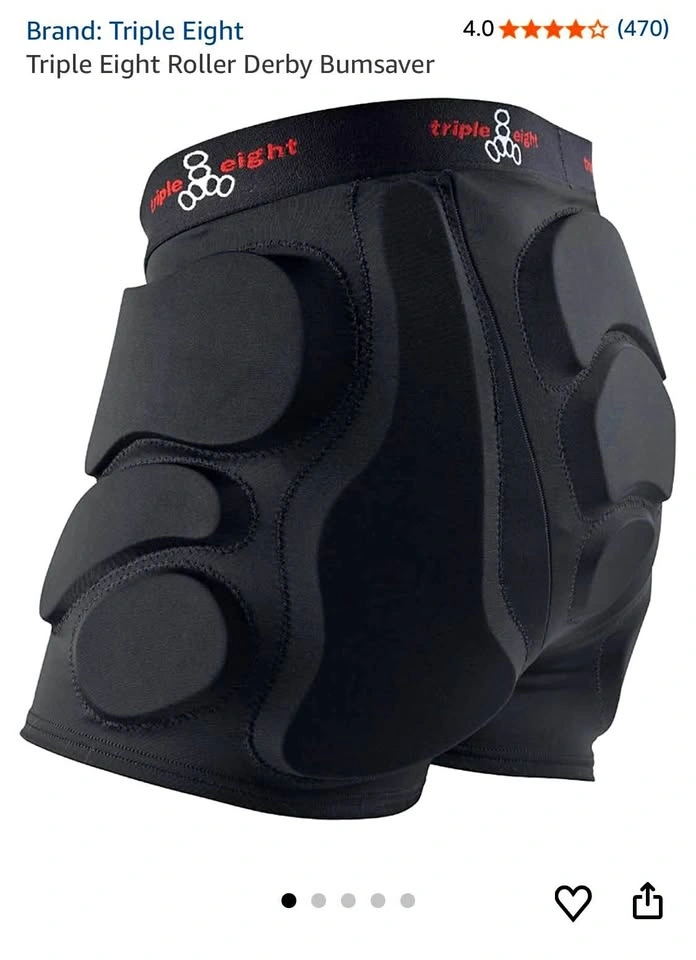 Triple Eight Roller Derby Bumsaver Padded Shorts XS