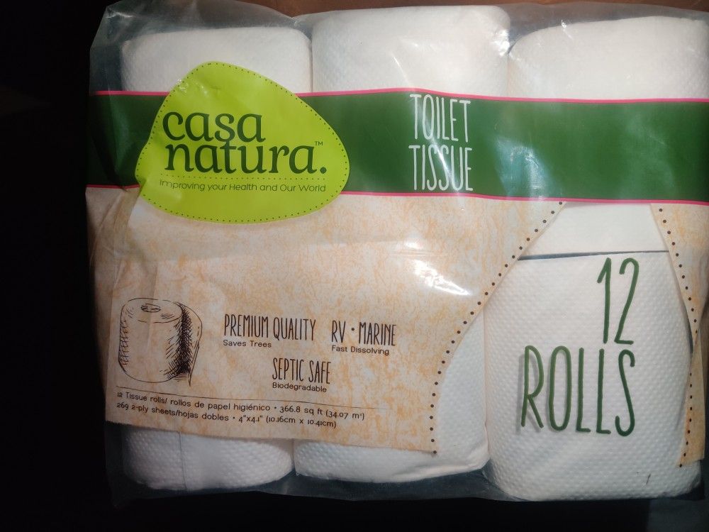 Casa Natura Toilet Tissue - 12 Rolls Pack