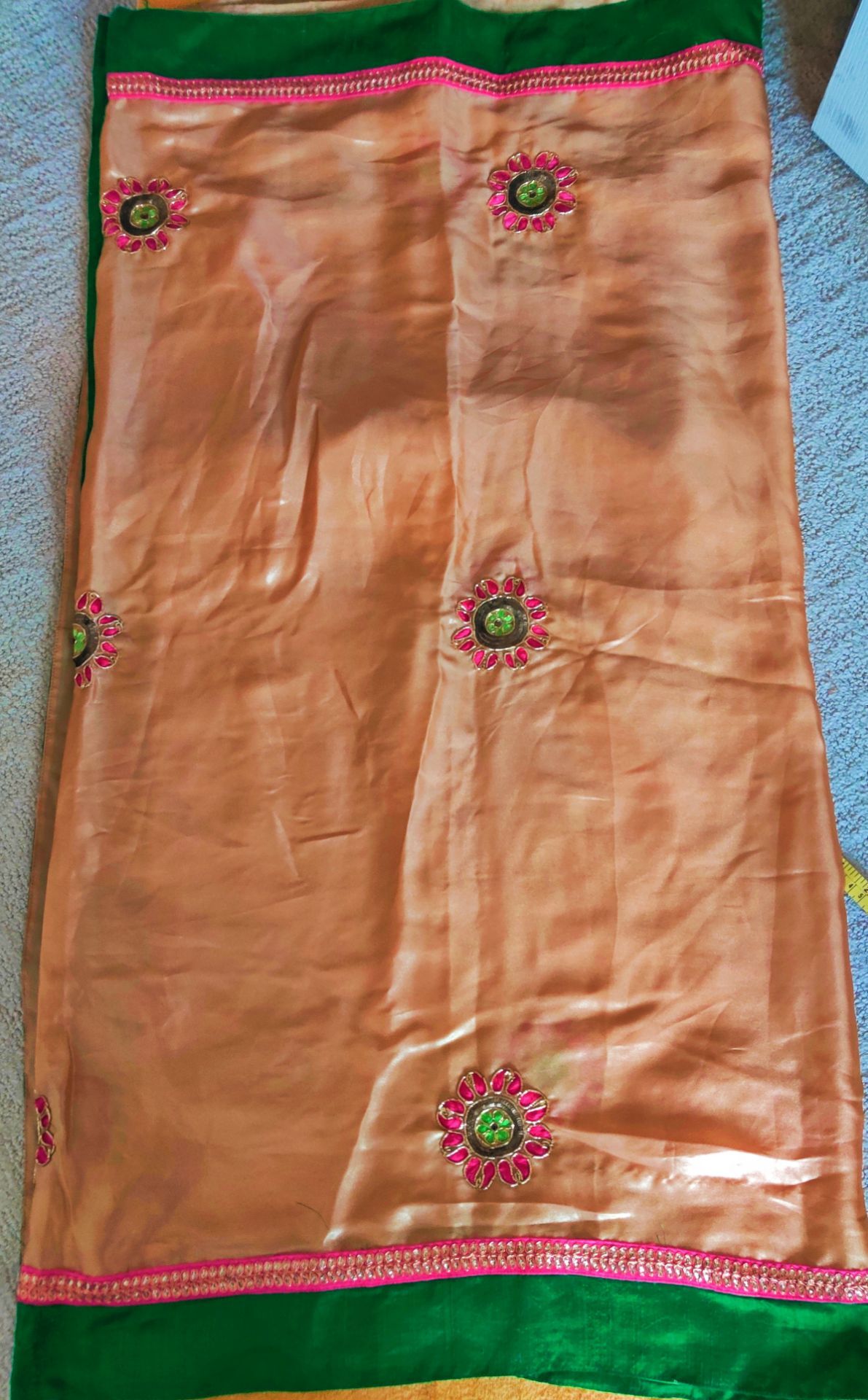 Gorgeous Parrot Green Lehenga Choli with Long Chunni - photo 5