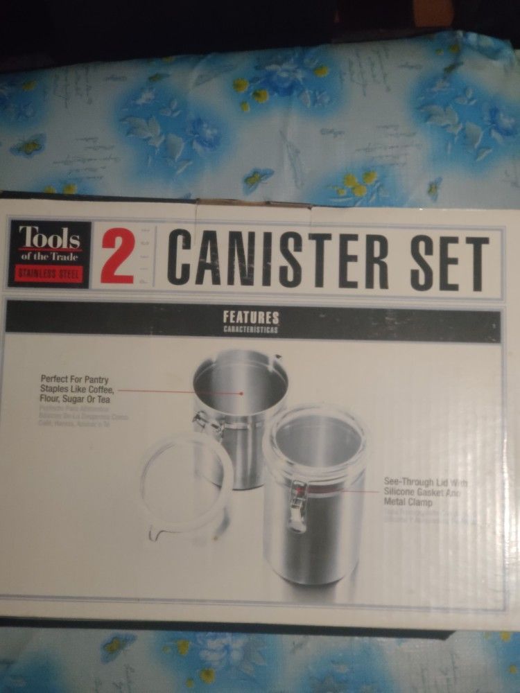 ✨ Brand New Stainless Steel Canister Set – 2-Piece (Tools of the - photo 2