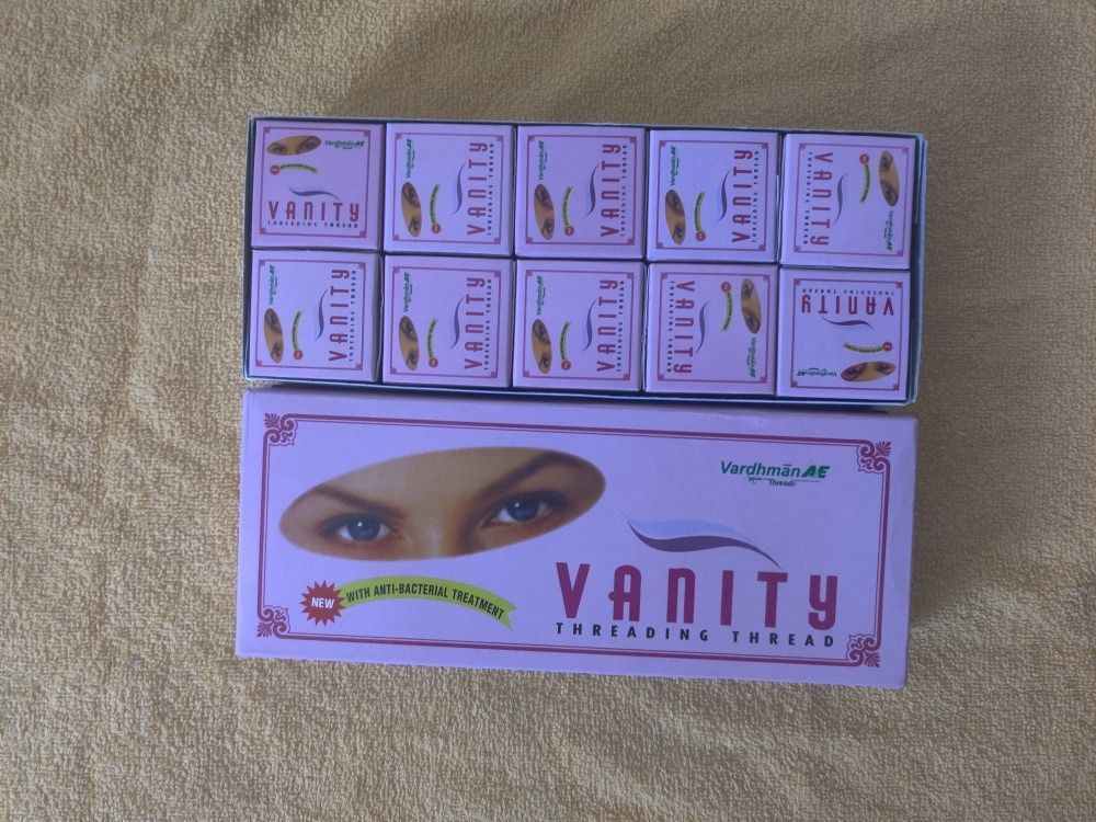 New IN BOX -Vanity Threading Thread - With Anti-Bacterial Treatm
