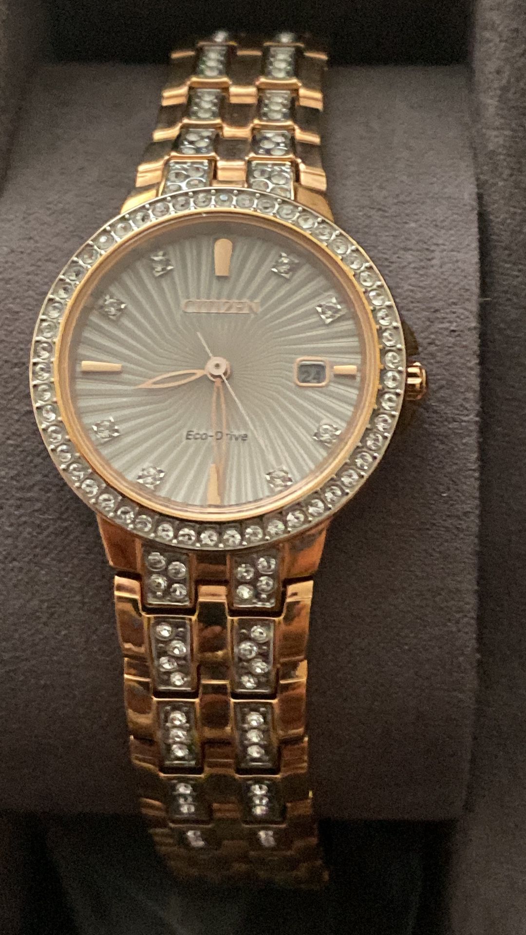 Citizen Eco-Drive Rose Gold Women’s Watch – Elegant & Like New