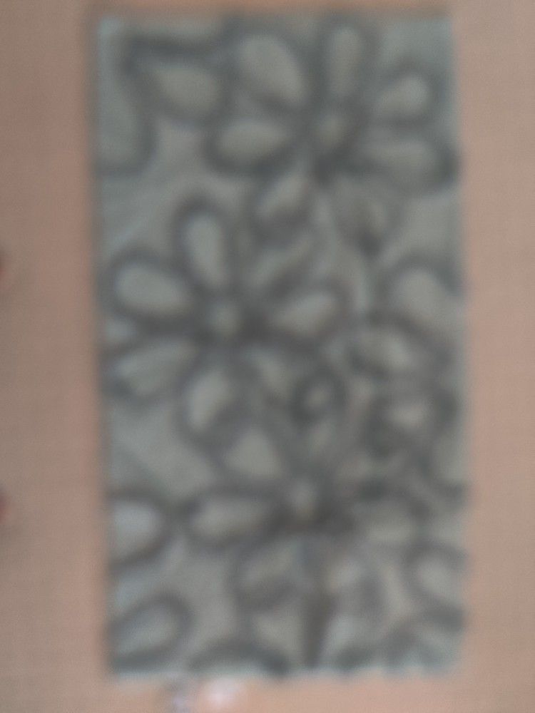 Elegant Floral Pattern Bath Rug - photo 4