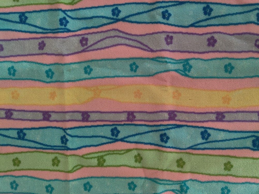 Colorful Striped Designer Accent Carpet - NEW