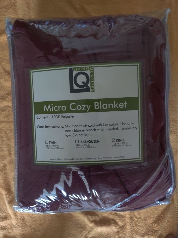 New Living Quarters Micro Cozy Blanket - King - photo 2