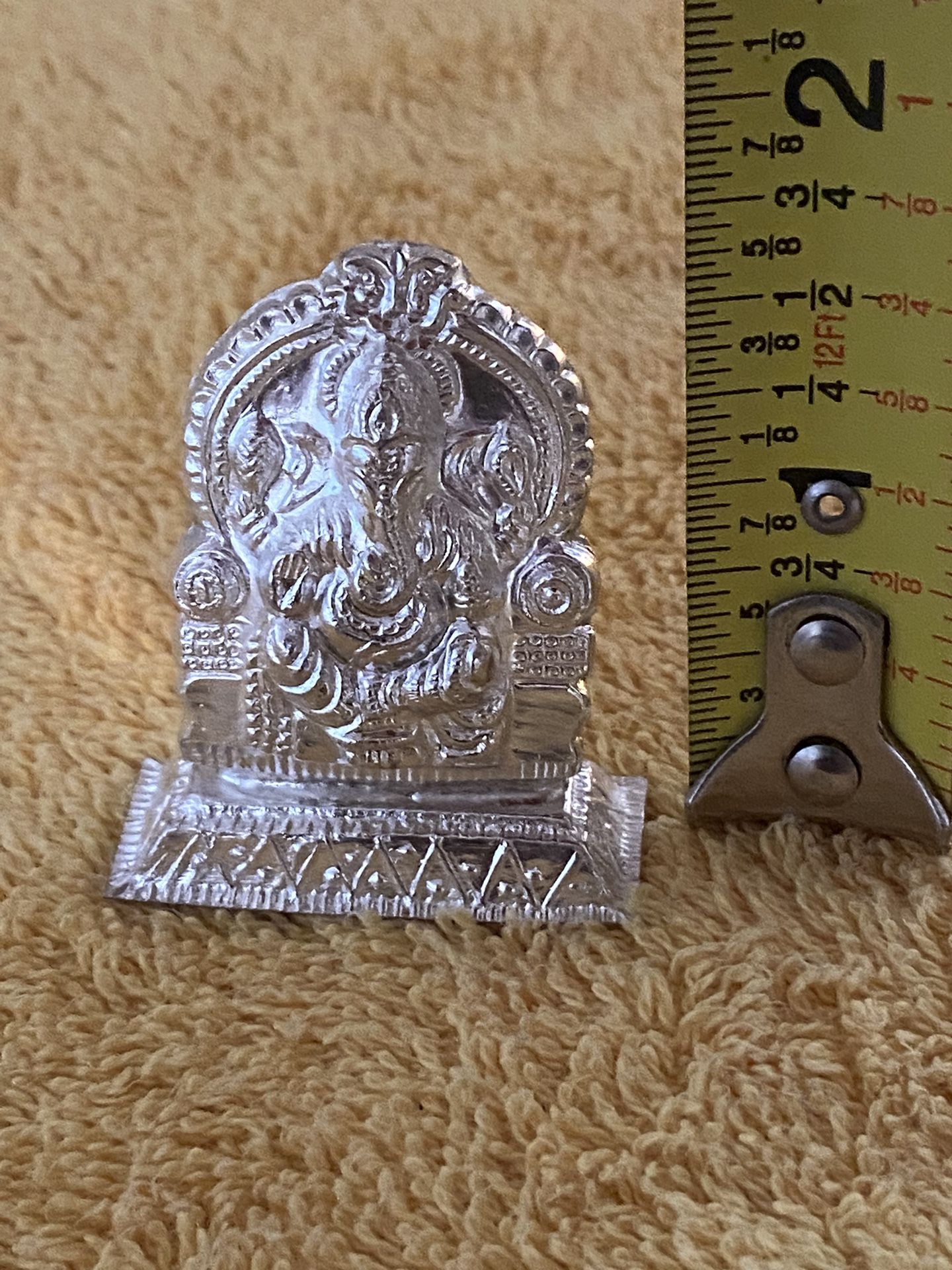 Beautiful NEW Pure Silver Good Luck Idol Ganesh - photo 3
